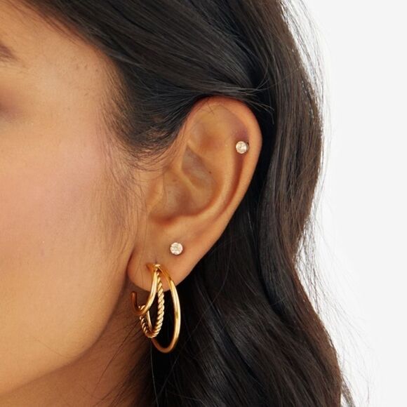 Amber Sceats 24K Gold Plated Pia Earrings - Picture 1 of 6